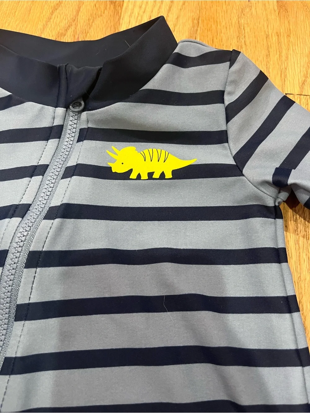 Carter's simplejoys Navy & Blue Striped & Ocean Print Swim Rompers - 2-Pack